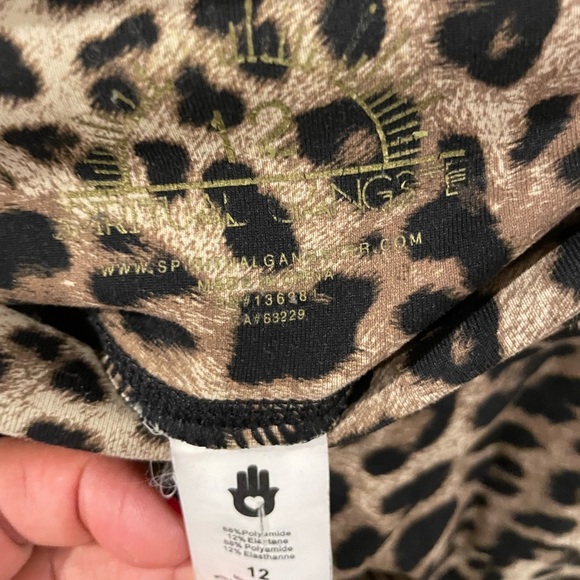 spiritual gangster leopard pants leggings size 12 🐆 - Picture 3 of 5